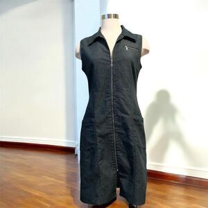 Vintage Black Midi Dress